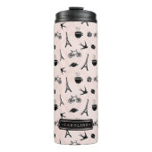 Romance Parijs | Gepersonaliseerd Thermosbeker (Voorkant)