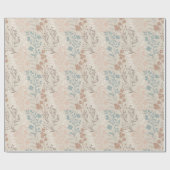  Romance Patroon Bloemen Cadeaupapier (Vlak)