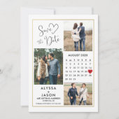 Romance Photo Enregistrer La Carte Date Avec Calen (Devant)
