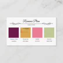 Romance Plum n Roos Wedding Collectie Color Kaart