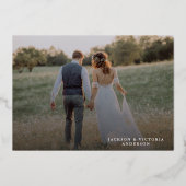 Romance Remerciements Mariage Foil Merci Carte pho (Recto)