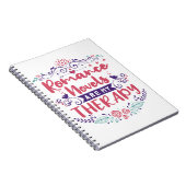 Romance romans zijn mijn therapie notitieboek (Rechterzijde)