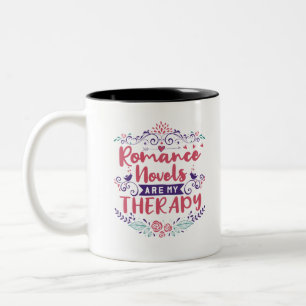 Romance romans zijn mijn therapie tweekleurige koffiemok