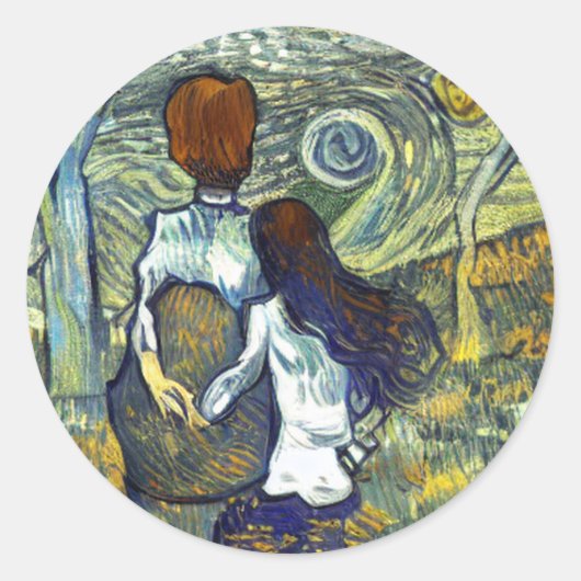 ROMANCE RONDE STICKER (Voorkant)