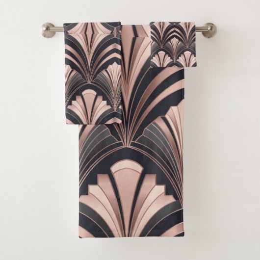 Romance Rose Gold Néo Art Déco Design de ventilate (En situation)