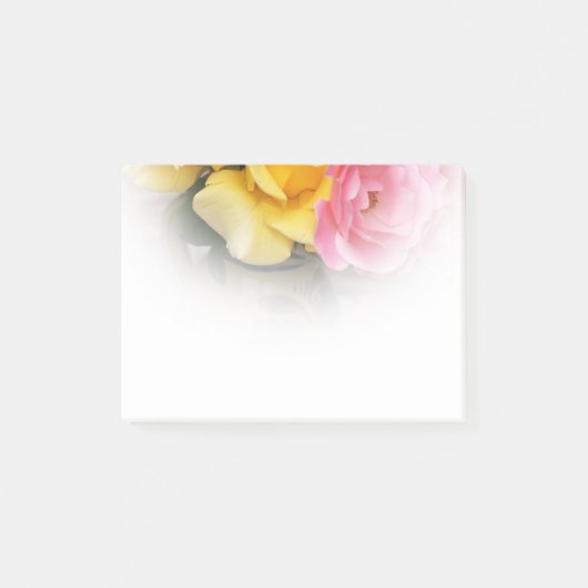 Romance rose jaune rose Post-it Notes (Devant)