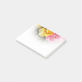 Romance rose jaune rose Post-it Notes (Incliné)