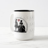 Romance Silhouettes Café Mug (Devant gauche)