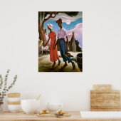 Romance Thomas Hart Benton, Poster (Keuken)