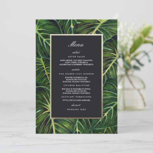 Romance tropicale / Menu (Debout devant)