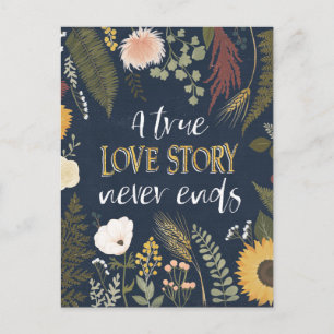 ROMANCE V   Een echt liefdesverhaal eindigt nooit Briefkaart