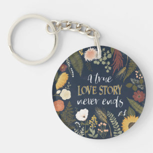 Romance V   Een echt liefdesverhaal eindigt nooit Sleutelhanger