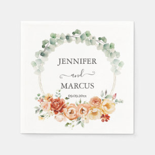 Romance van de perziktuin servet