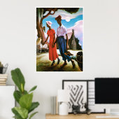 Romance van Thomas Hart Benton Poster (Thuiskantoor)