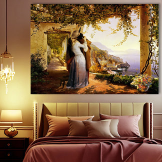 Romance vintage en Italie Toile embouteillée