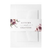 Romance Waterverf Floral Wedding Uitnodigingen Wikkel (Voorkant Voorbeeld)