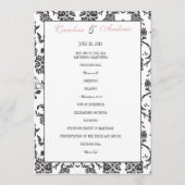 Romance Wedding Programma (Voorkant)