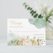 Romance Wedding RSVP-kaarten RSVP Kaartje (Staand voorkant)
