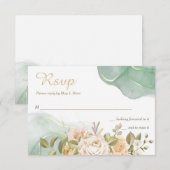 Romance Wedding RSVP-kaarten RSVP Kaartje (Voorkant / Achterkant)