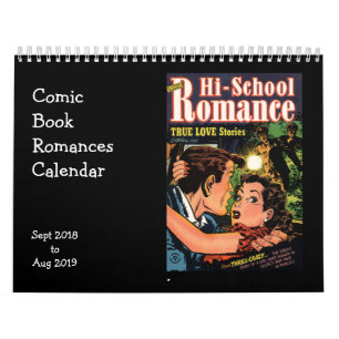 Romancen van stripboeken september 2018 kalender