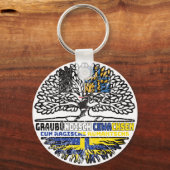 Romanen Rätoromanisch Schweizer Schweiz Baum Sleutelhanger (Voorkant)