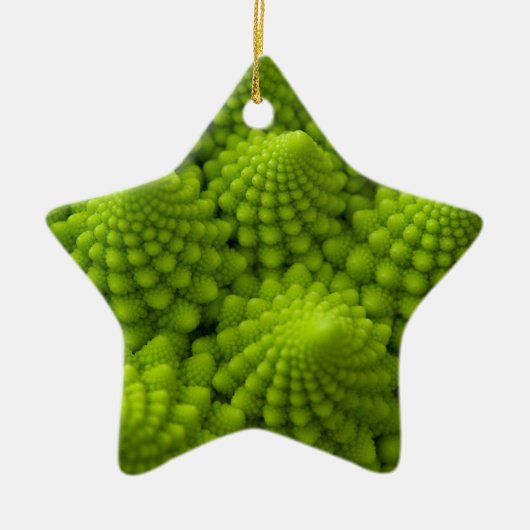 Romanesco Broccoli Fractal Vegetable Keramisch Ornament (Voorkant)