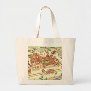 Romanesque Abbey. Model Grote Tote Bag