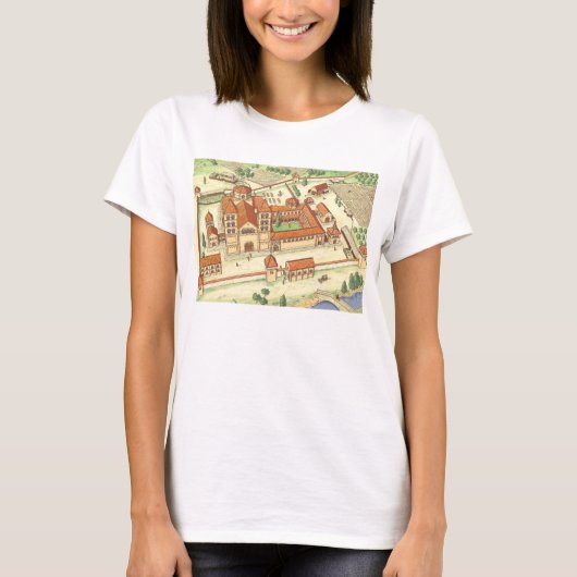 Romanesque Abbey. Model T-shirt (Voorkant)