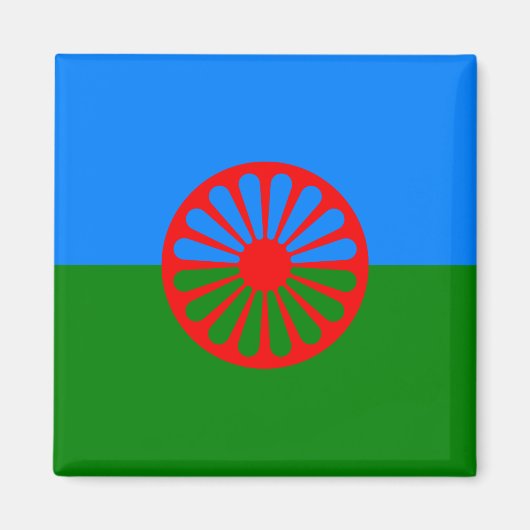 Romani Flag Magneet (Voorkant)