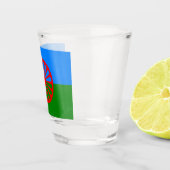 Romani Flag Shot Glas (Rechts)