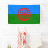 Romani Flag Spandoek (Insitu)