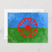 Romani vlag briefkaart (Voorkant / Achterkant)