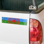 Romani vlag bumpersticker (Op Truck)