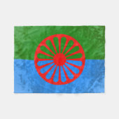 Romani vlag fleece deken (Voorkant (Horizontaal))