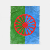 Romani vlag fleece deken (Voorkant)