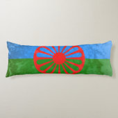 Romani vlag lichaamskussen (Voorkant)