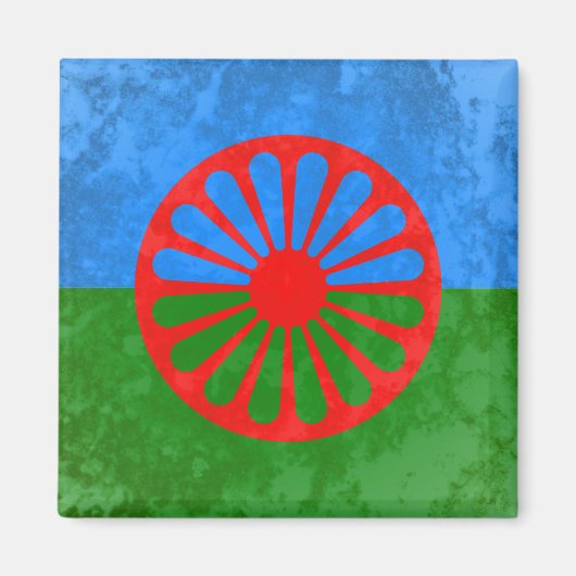 Romani vlag magneet (Voorkant)