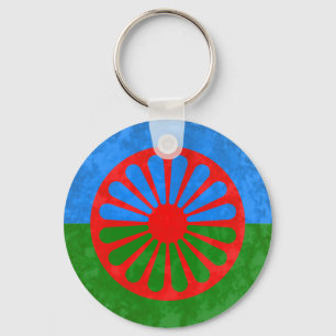 Romani vlag sleutelhanger