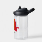 Romania Silhouette, labeled, Waterfles (Links)