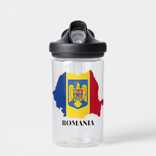Romania Silhouette, labeled, Waterfles (Voorkant)