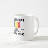 Romanian Heritage Romania Roots Romanian Flag Koffiemok (Voorkant rechts)