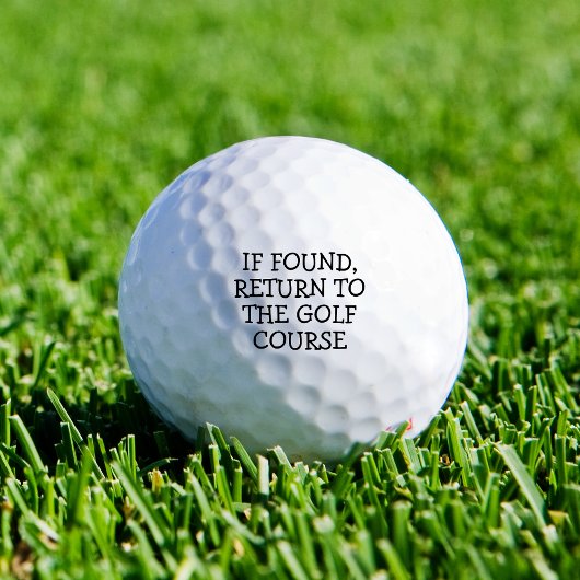 Romanité Drôle Balle de Golf Perdue Dicton Simple
