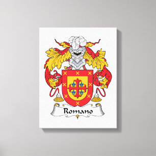 Romano Family Crest Canvas Afdruk