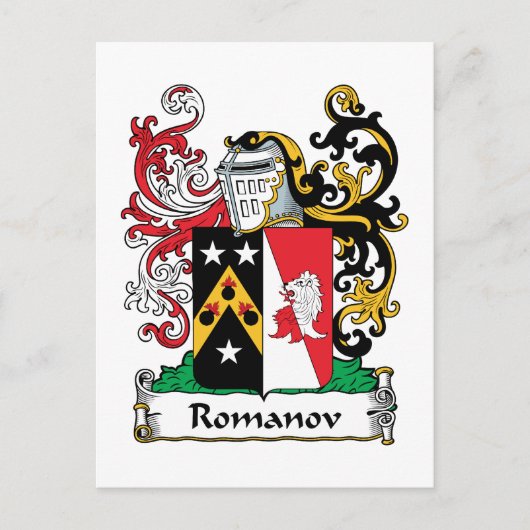 Romanov Family Crest Briefkaart (Voorkant)