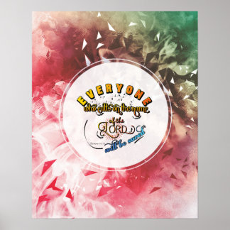 Romans 10: 13 tweekleppige verses geschenken voor poster