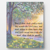 Romans 10:9 Plaque (Devant)