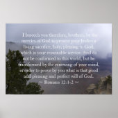 Romans 12:1-2 Poster (Devant)