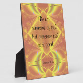 Romans 12:21 Plaque (Côté)