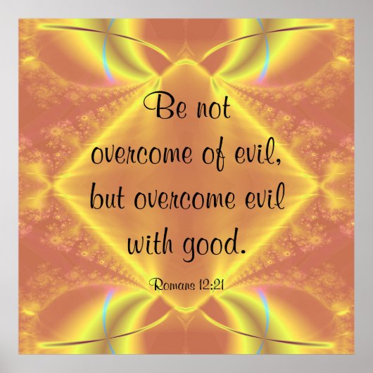 Romans 12:21 Poster (Devant)