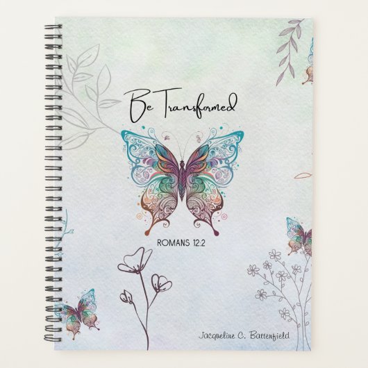 Romans 12:2 Be Transformed Weekly/Monthly Planner (Voorkant)